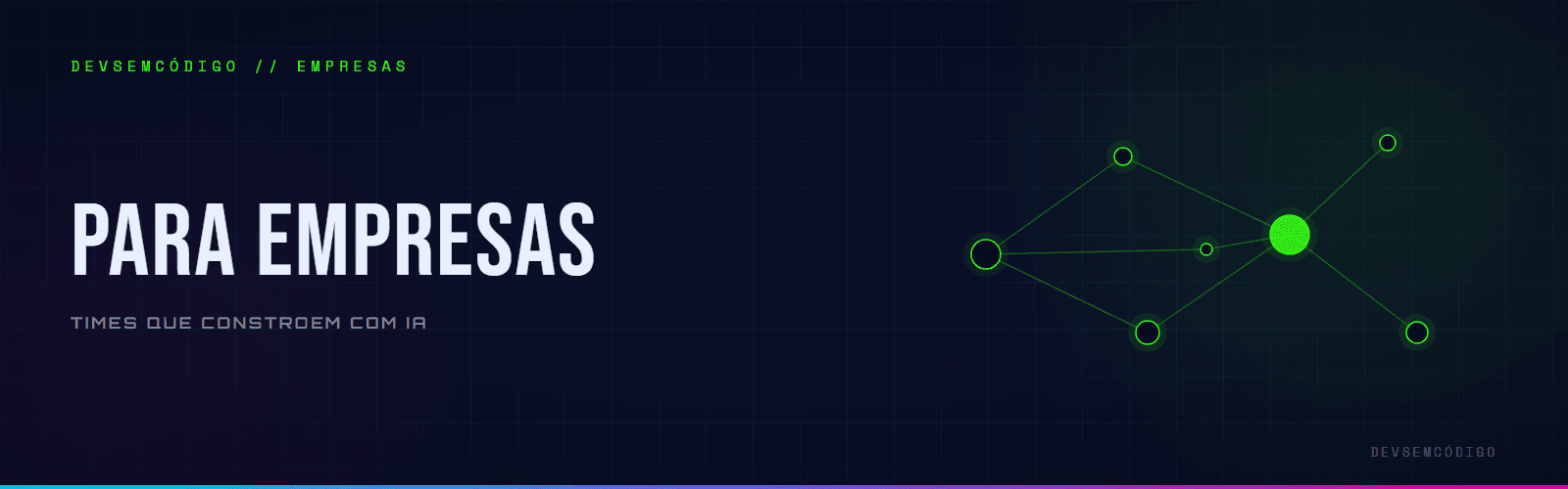 DEVSEMCÓDIGO para empresas — times que constroem com IA